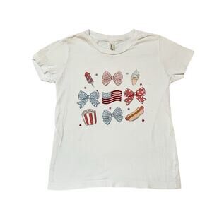 4th of July Patriotic Summer Graphic Tee Size S / 6-8
